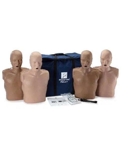 PRESTAN Adult Diversity Kit Manikins w/ CPR Monitors (4-pack)