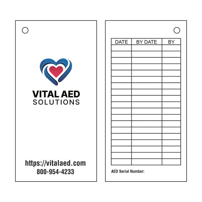 AED Inspection Tags (Pack of 5)