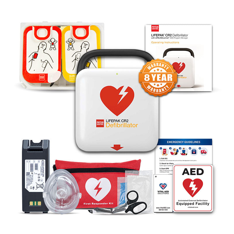 Stryker Physio-Control LIFEPAK CR2 AED Package — VitalAED