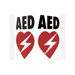 Wall AED V-Shaped Sign