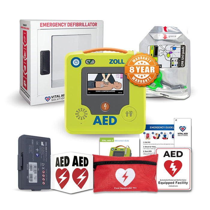 ZOLL AED 3 Package with wall Cabinet